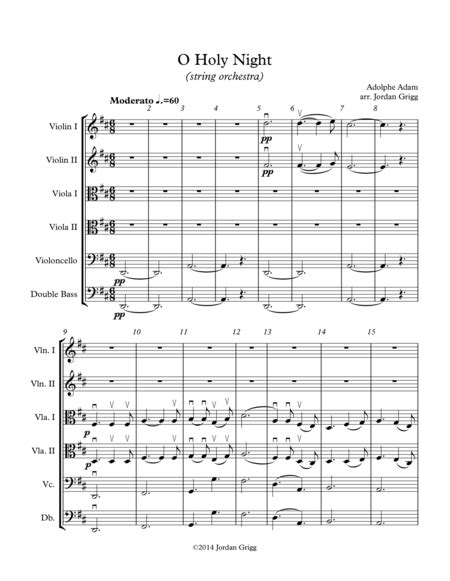 O Holy Night- Arranged For Piano And String Orchestra